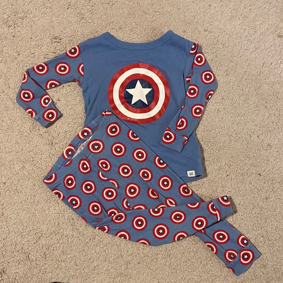 Gap Captain America Toddler PJ’s Set - Picture 1 of 9
